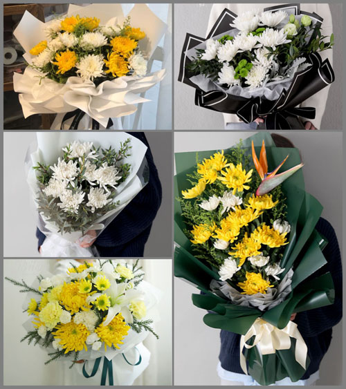 海南海口市龙华区遵谭镇咸谅村白事花束代送